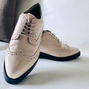 DSW Gunmetal Marushka Wingtip Vegan Pink Patent Oxford 7